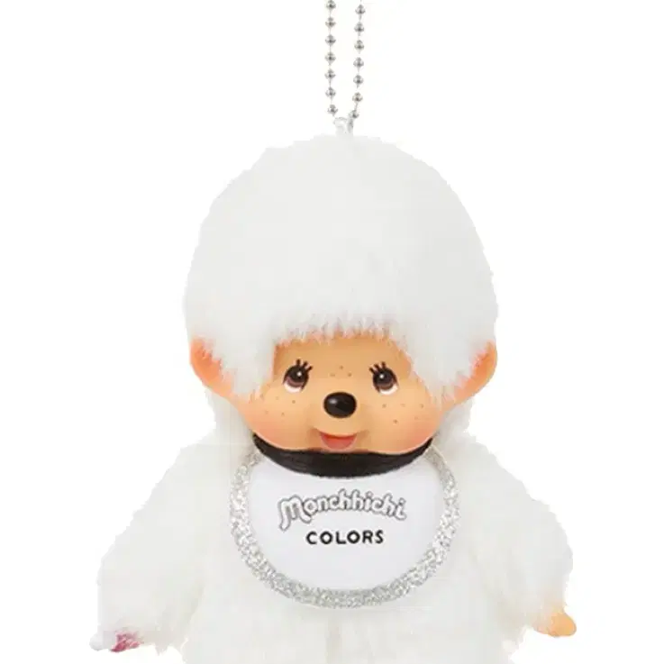 몬치치 Monchhichi COLORS 화이트 키링 인형