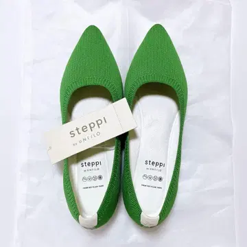[택 포함 새상품] steppi 베이직 펌프스 (그린) 22.5