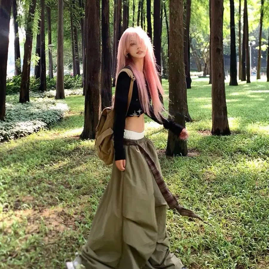 벌룬핏 팬츠 카키