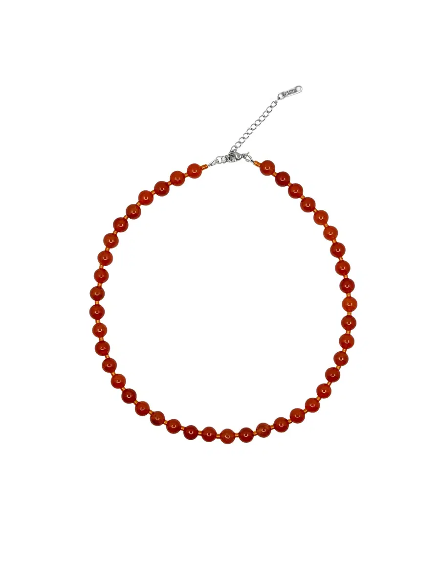 Red orange necklace