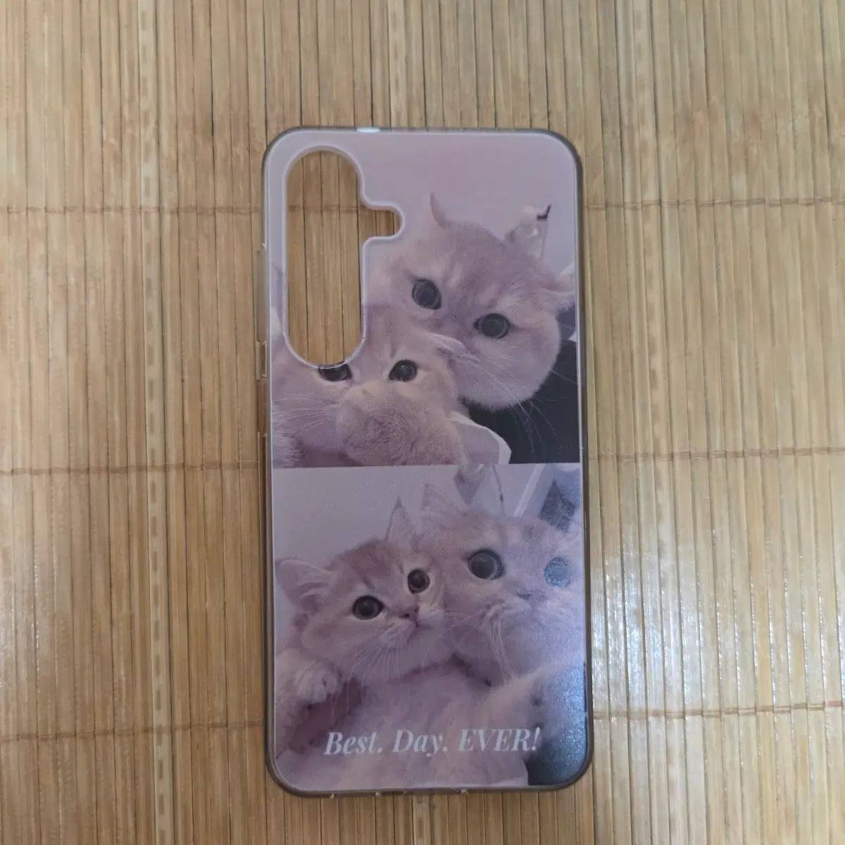 고양이 패턴 핸드폰 케이스