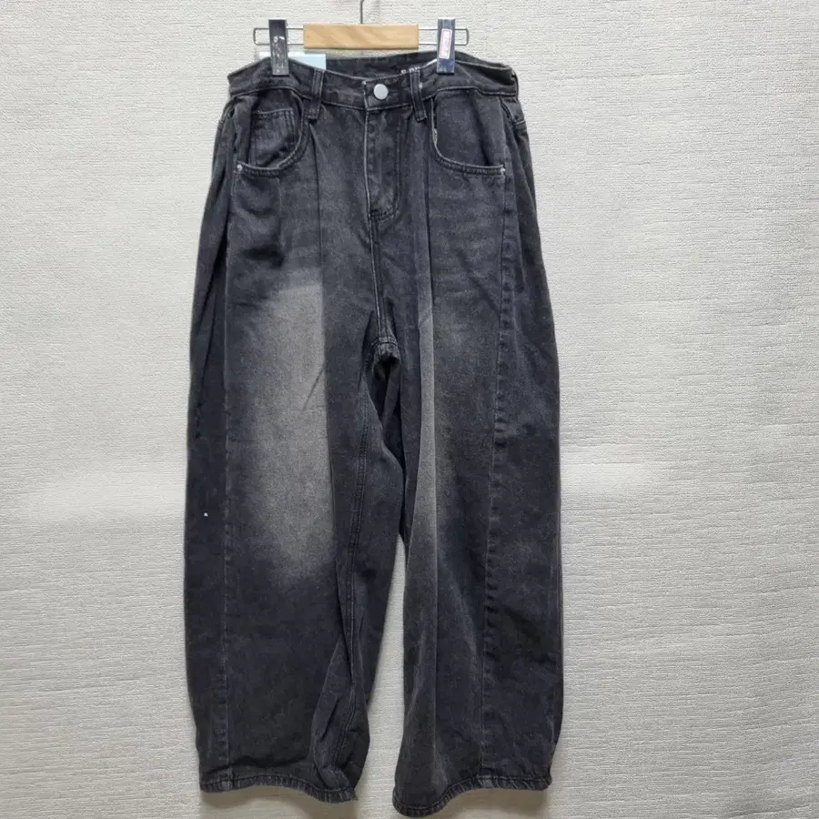 z477흑청 데님 팬츠