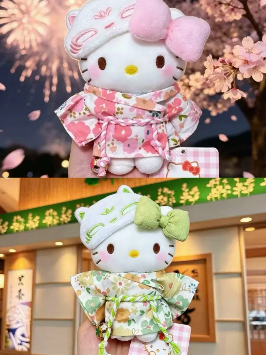산리오 일본 마츠리 기모노 헬로키티 인형