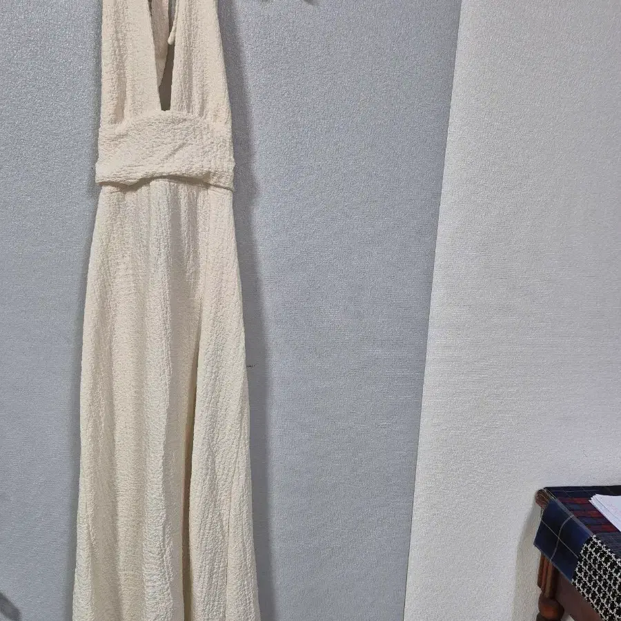 SHEIN 엠보지지미 홀더넥 롱원피스 55~66