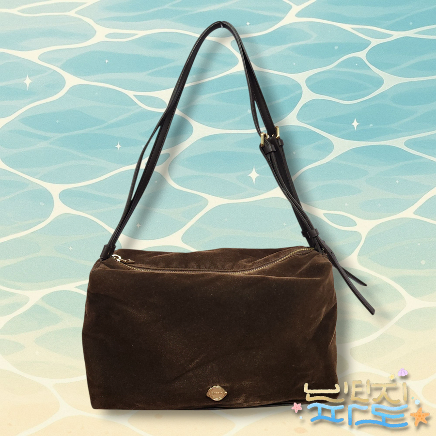 언에디트 Serenity Square Bag 벨벳브라운