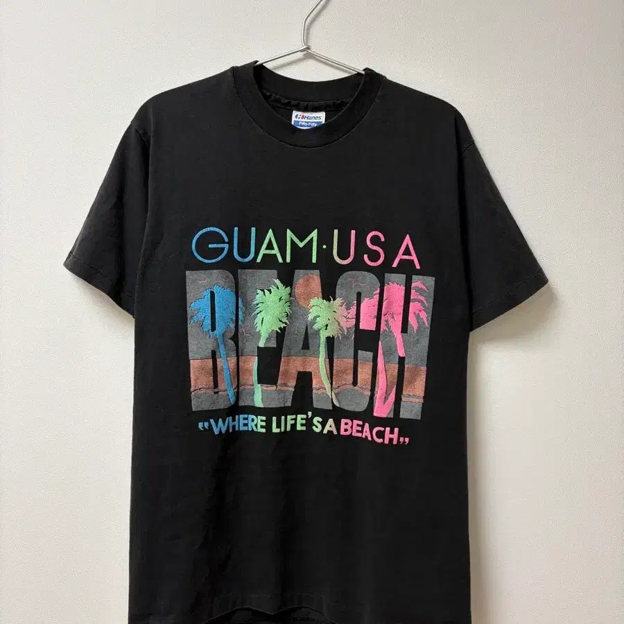 빈티지 헤인즈 미국 티셔츠 made in usa