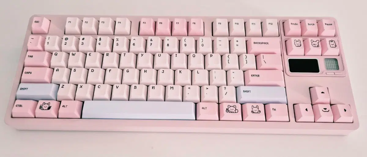 QwertyKeys QK80 MK2 기계식 키보드 - 핑크 / 완제품