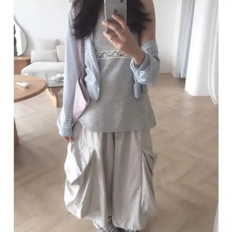 Ruffle skirt pants
