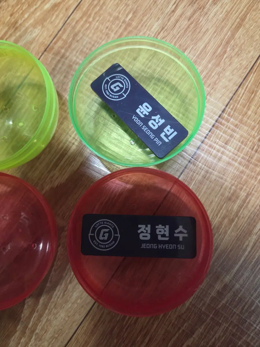 롯데 자이언츠 윤성빈/정현수 명찰