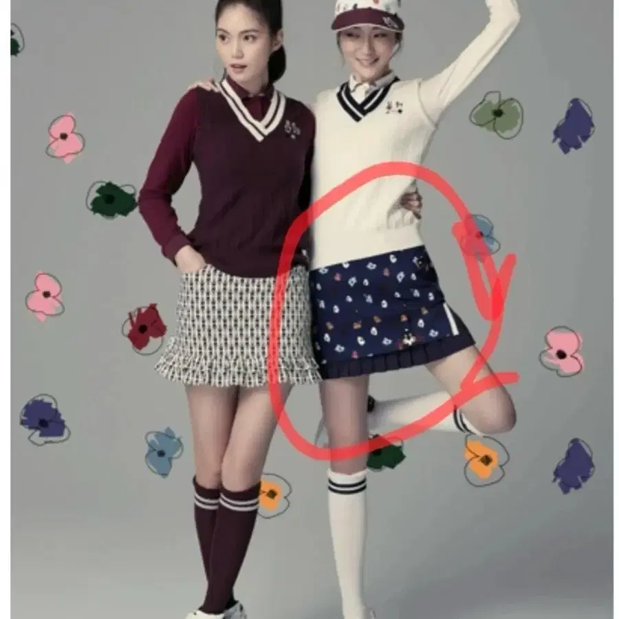 해지스 피터젠슨 콜라보 해지스골프치마