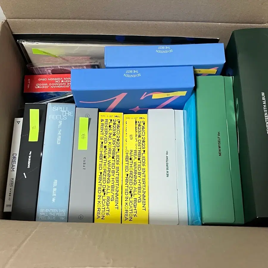 일괄) 세븐틴 개봉 앨범 FML 행가래 언오드 해피버스트데이 일본 캐럿반 키트