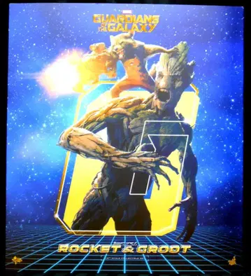 HOTTOYS MOVIE MASTERPIECE GUARDIANS OF THE GALAXY ROCKET & GROOT MMS254