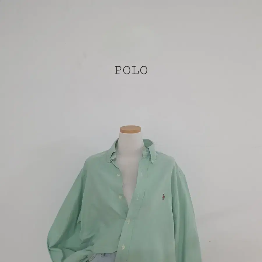 No.26072307 폴로 랄프로렌 셔츠 파스텔그린 옥스포드셔츠
