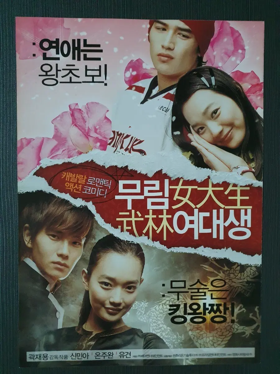 무림여대생 한국 영화 전단지 팜플렛 A4 신민아