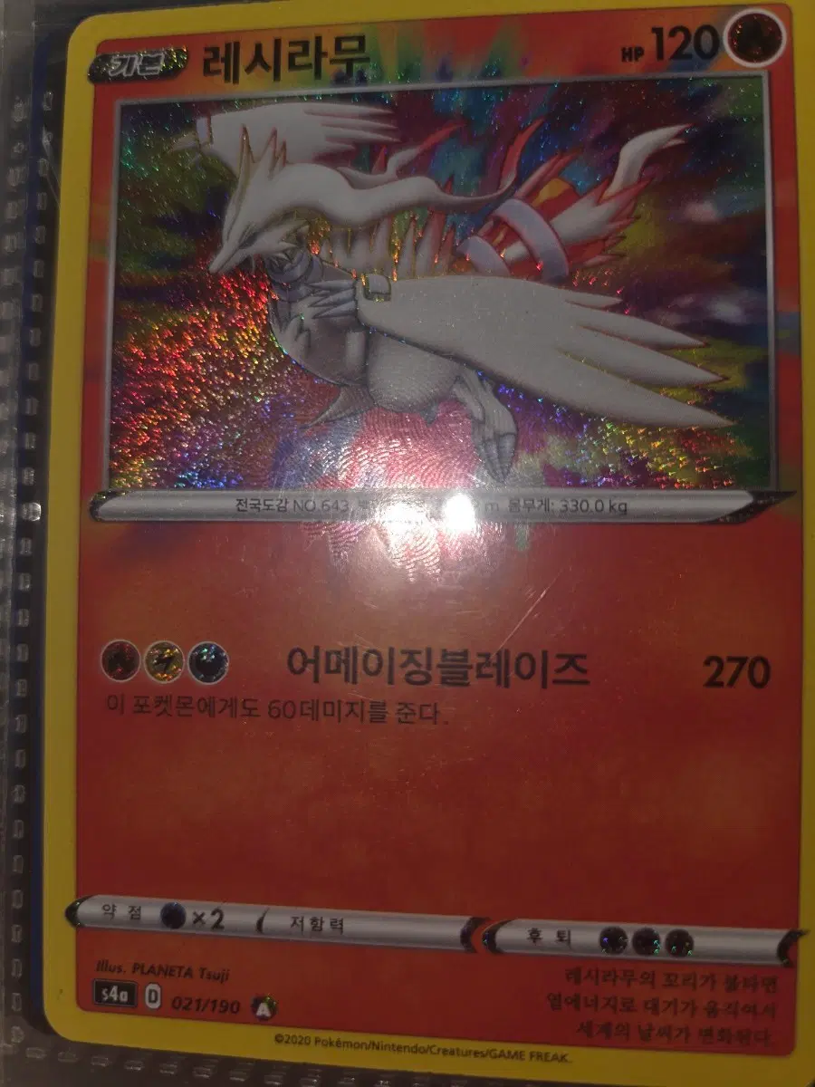 포켓몬 카드 레시라무 어메이징블레이즈