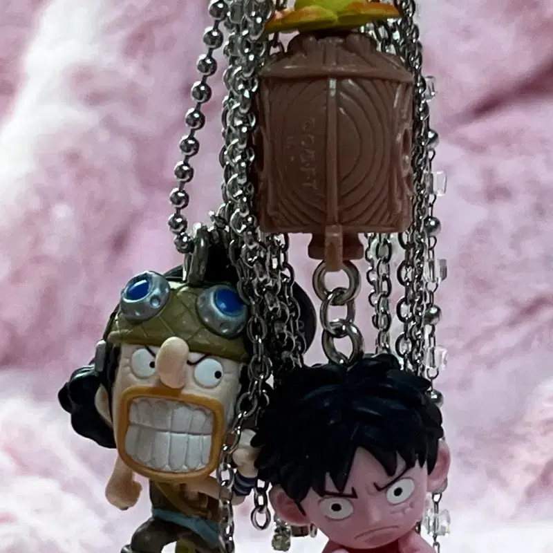 (할인적용)[handmade] 원피스 루피 우솝 키링 열쇠고리