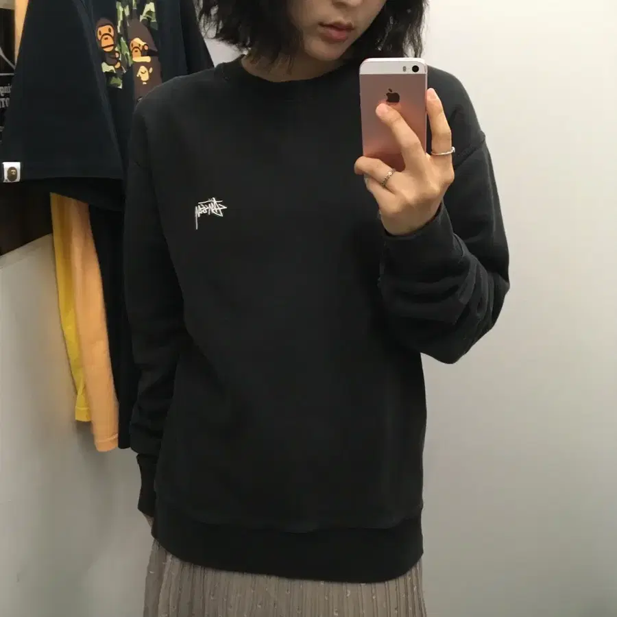 스투시 스탁 로고 맨투맨