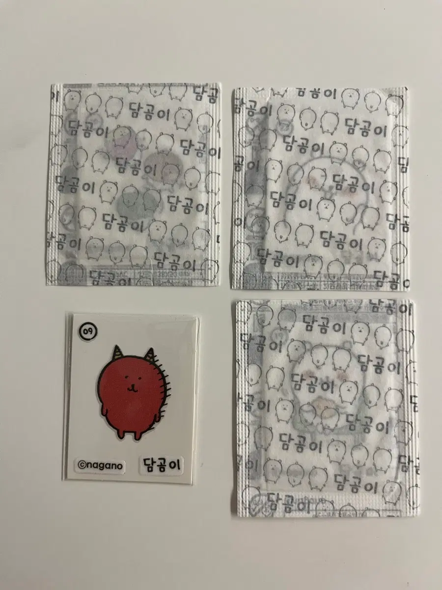 농담곰 담곰이 띠부씰