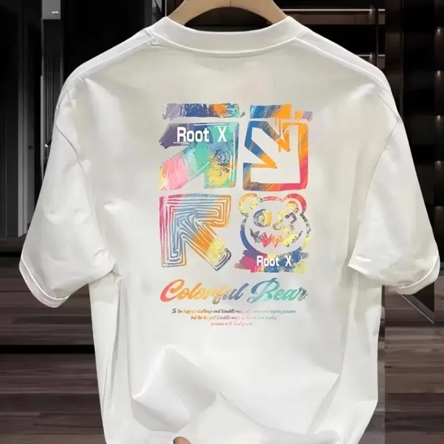Root X Colorful Bear 반팔 티셔츠