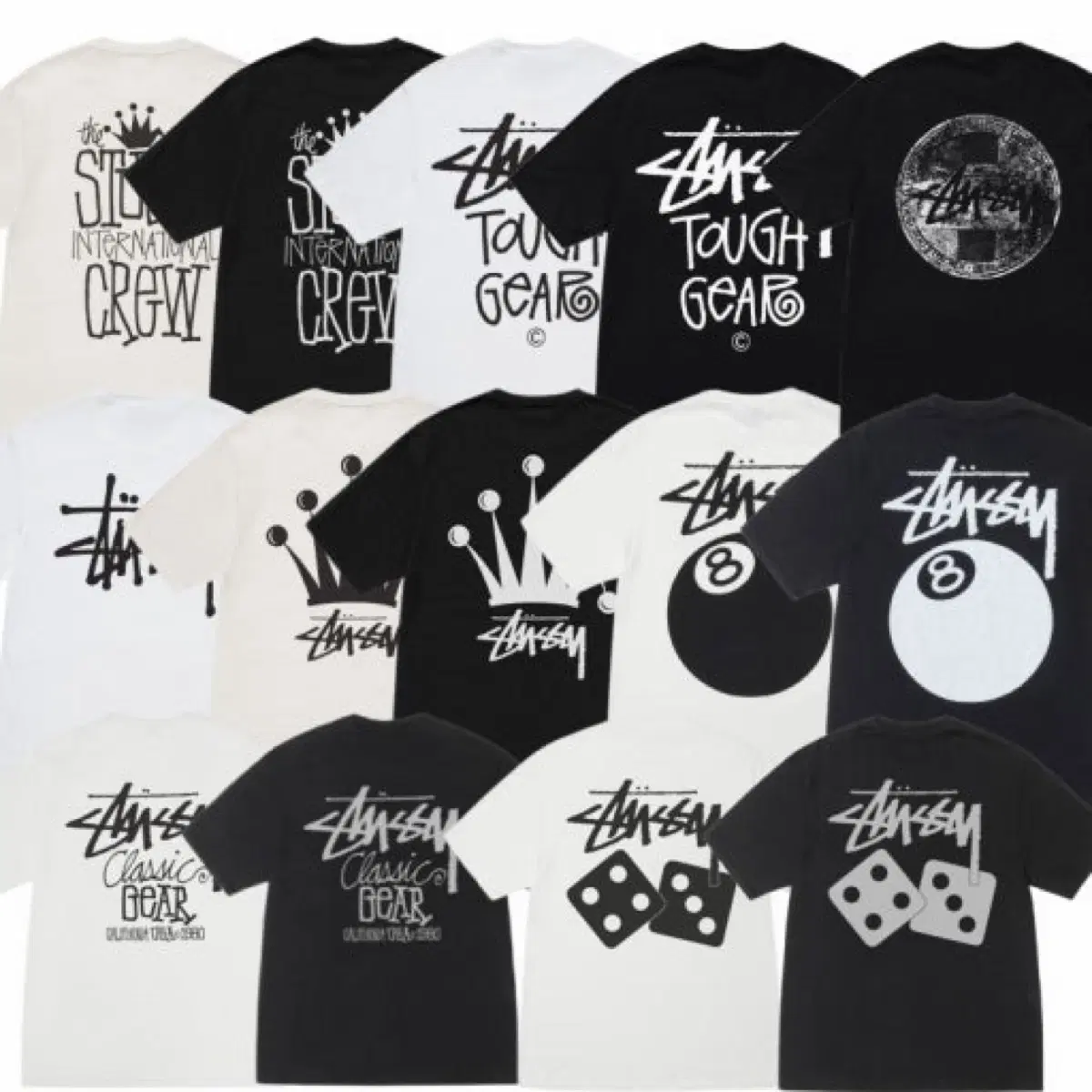 Stussy Popular Short-Sleeve T-Shirts Collection of 10 Types!! Event Underway