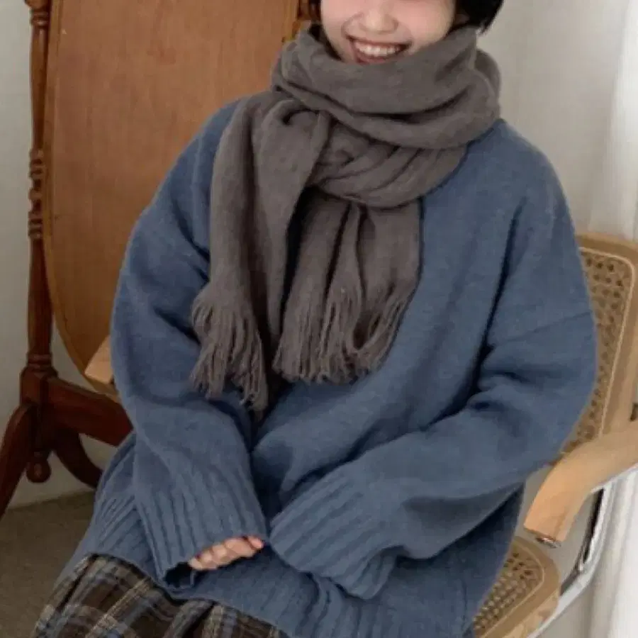 (원가 1.6) 에이블리 코코아 목도리