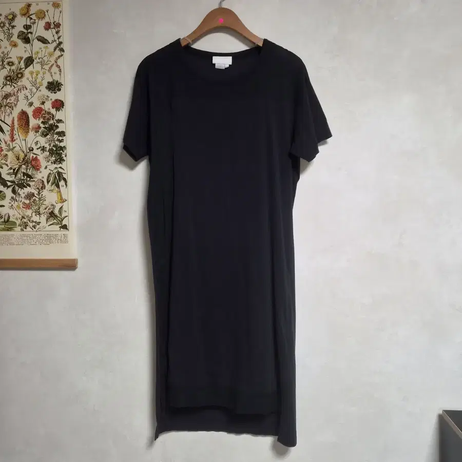 [55-66] DKNY 블랙 시스루&면 원피스
