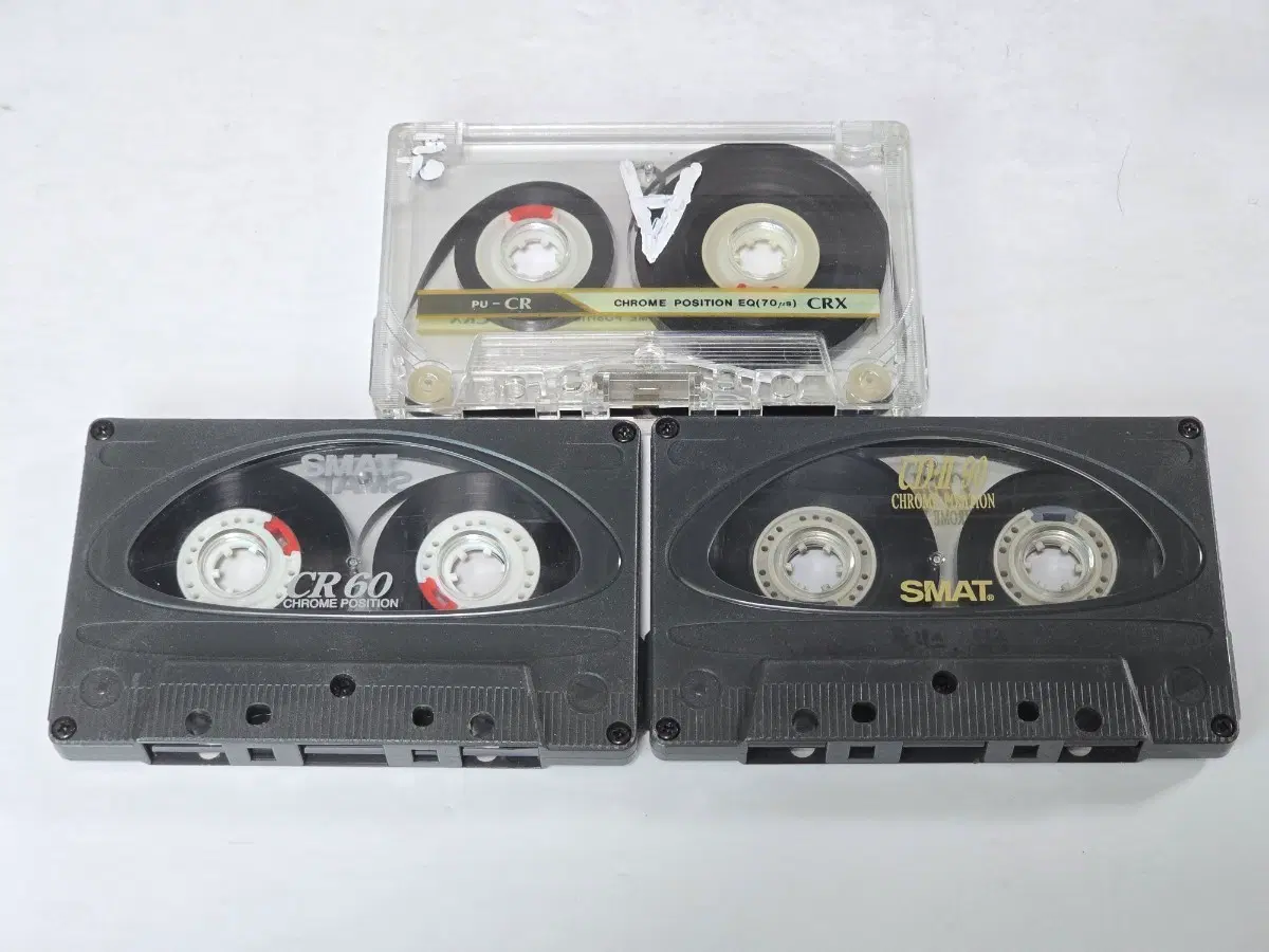 크롬 카세트테이프 CR60/CD-II90/PU-CR 3개 일괄