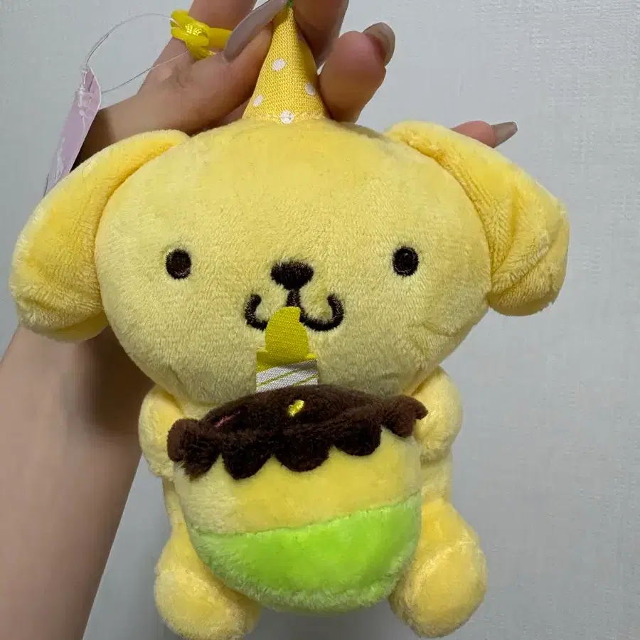 폼폼푸린 생일 케이크 인형 키링