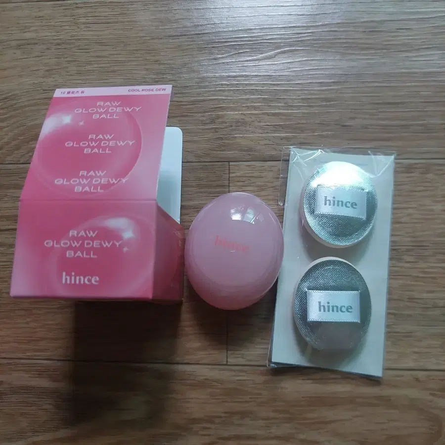 새상품) 힌스 글로우 데이 볼 쿨로즈듀+미니퍼프 2종