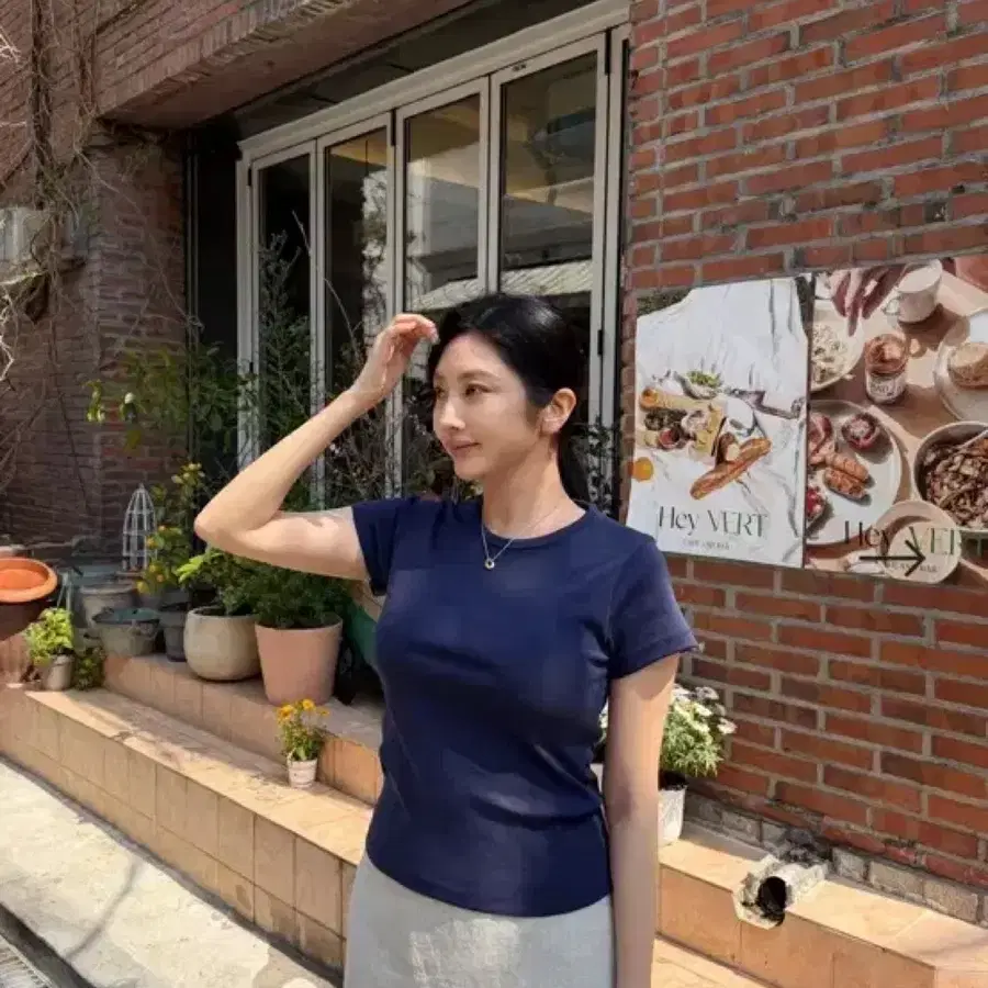 레티첼라 에센셜 크루넥 티_연그레이, 네이비