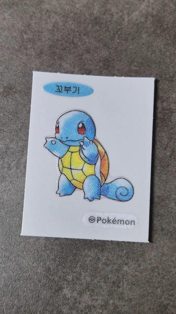 포켓몬 아트워크 띠부씰 꼬부기