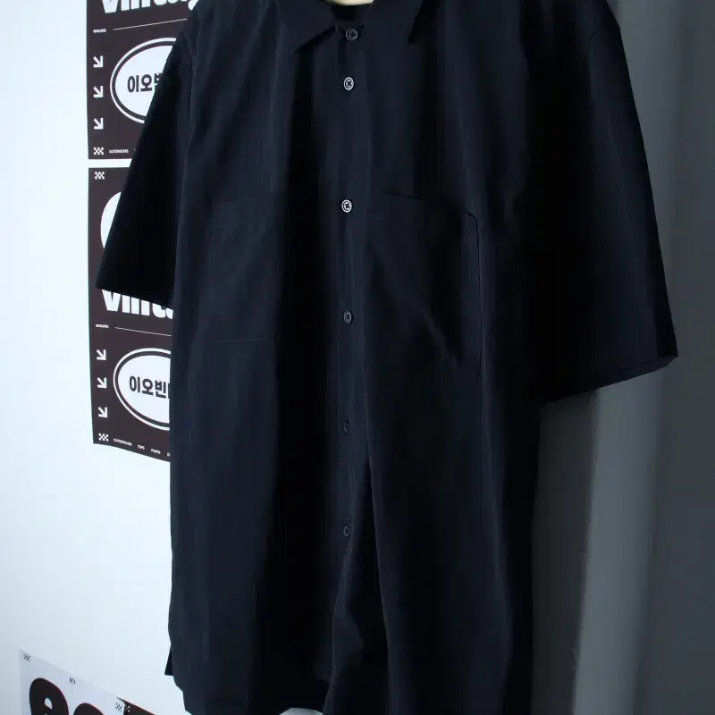 (L-XL) 탑텐 반팔 카라 티셔츠 셔츠 남방 나일론 무지-H35610