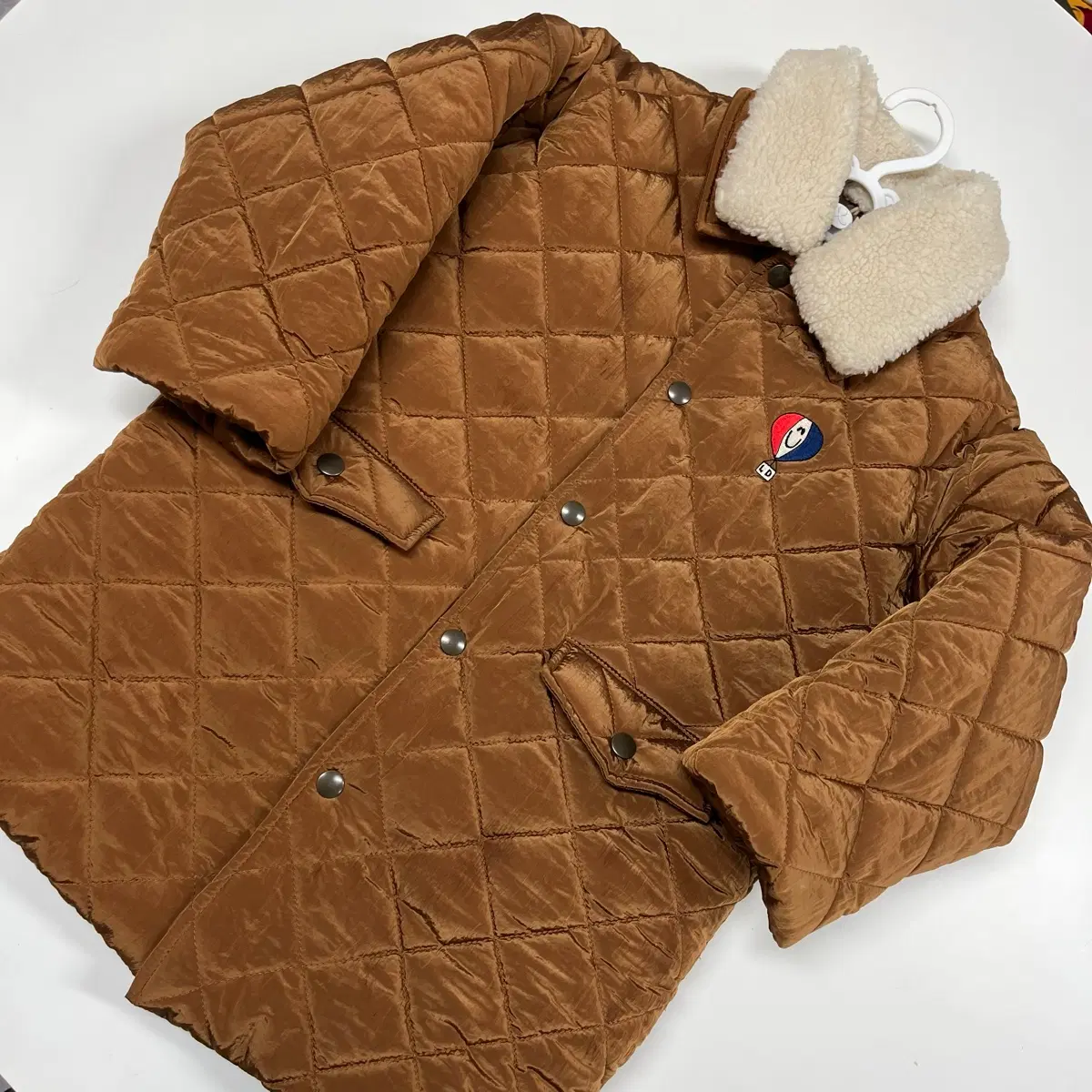 L 130추천 리미떼두두 브라운 퀼팅 아우터
