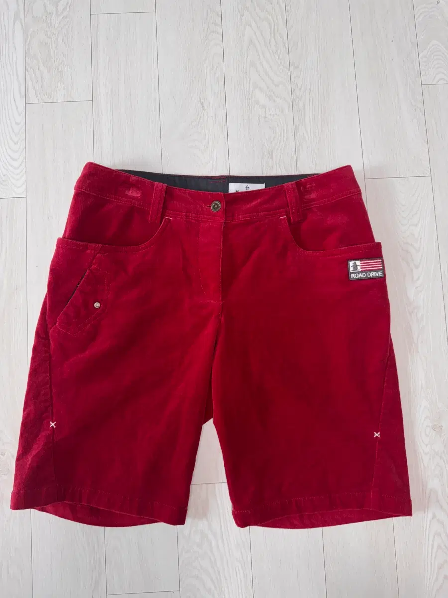 먼싱웨어 (Munsingwear) 레드 코듀로이 반바지 9