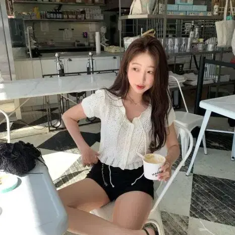 [새상품/택0]샵시예 siye 토키 가디건 Toki cardigan 아이보리