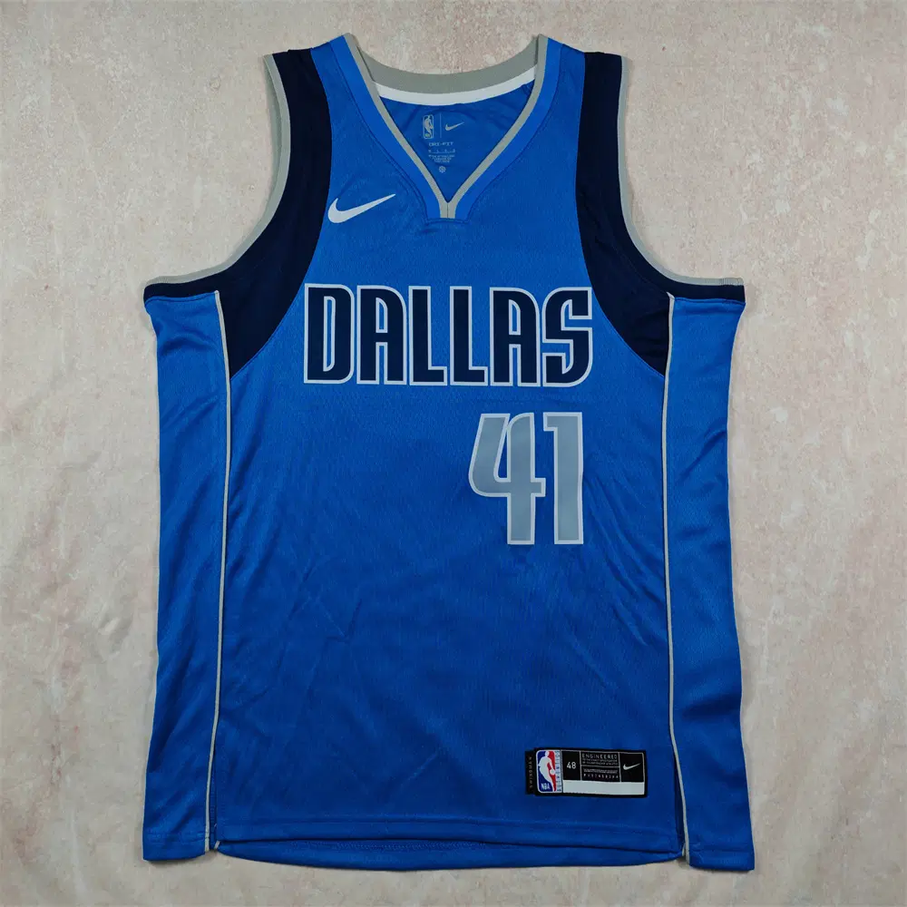노비스키 NBA 농구복 열압 댈러스 매버릭스 41번 블루 스윙맨