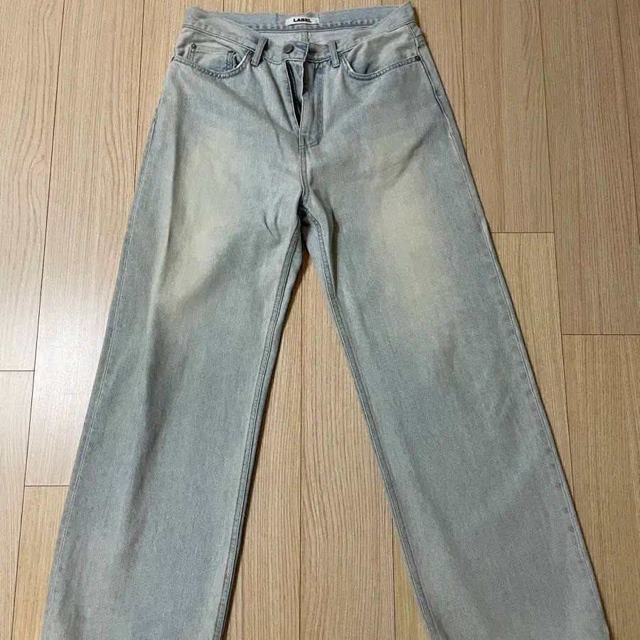 라벨아카이브 청바지 ,와이드 데님wide fit jeans light blue wash