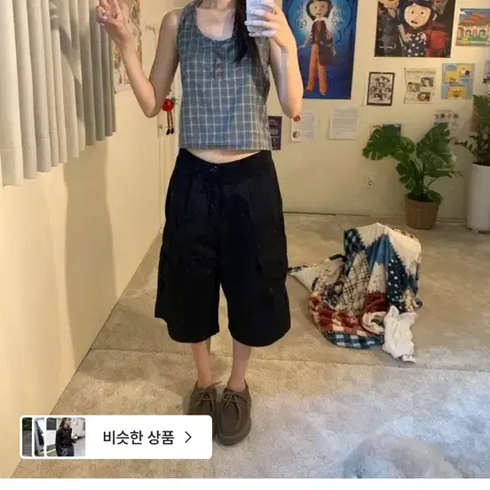 보우아카이브 wide cargo bermuda pt 블랙m
