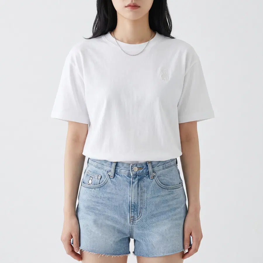 라이프워크 라독 화이트 반팔 티셔츠 XS