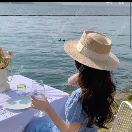 (각1회착 / 2개)라피아 햇 썬캡 챙 모자 리본 바캉스룩 버킷햇 휴가룩