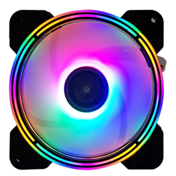 120mm 오토 LED 블레이드팬 쿨링팬 블랙