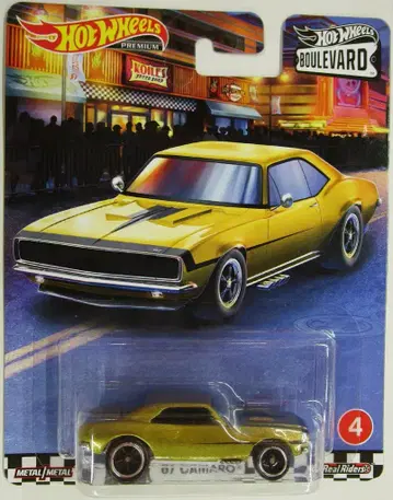 MATTEL HOTWHEELS 부르바드 '67 카마로/골드 4