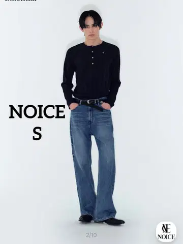 NOICE 노이스 M 워시드 플레어 진 S 플레어 데님