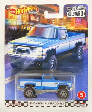 MATTEL HOTWHEELS BOULEVARD GJT72 '83 CHEVY SILVERADO 4 x 4 5