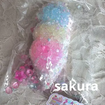 미사용품 sakura 스퀴즈 아이스크림 샤리샤리 비즈