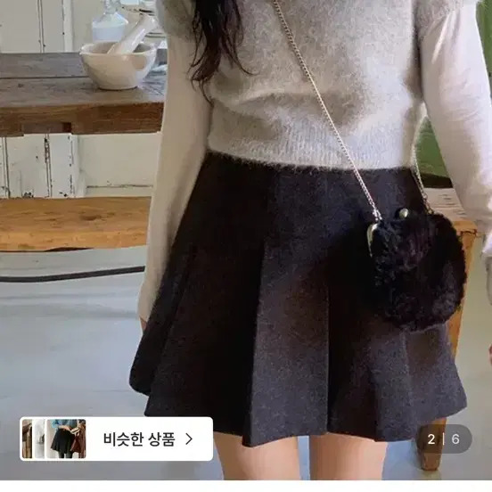 유리에 다니 플리츠 미니 스커트