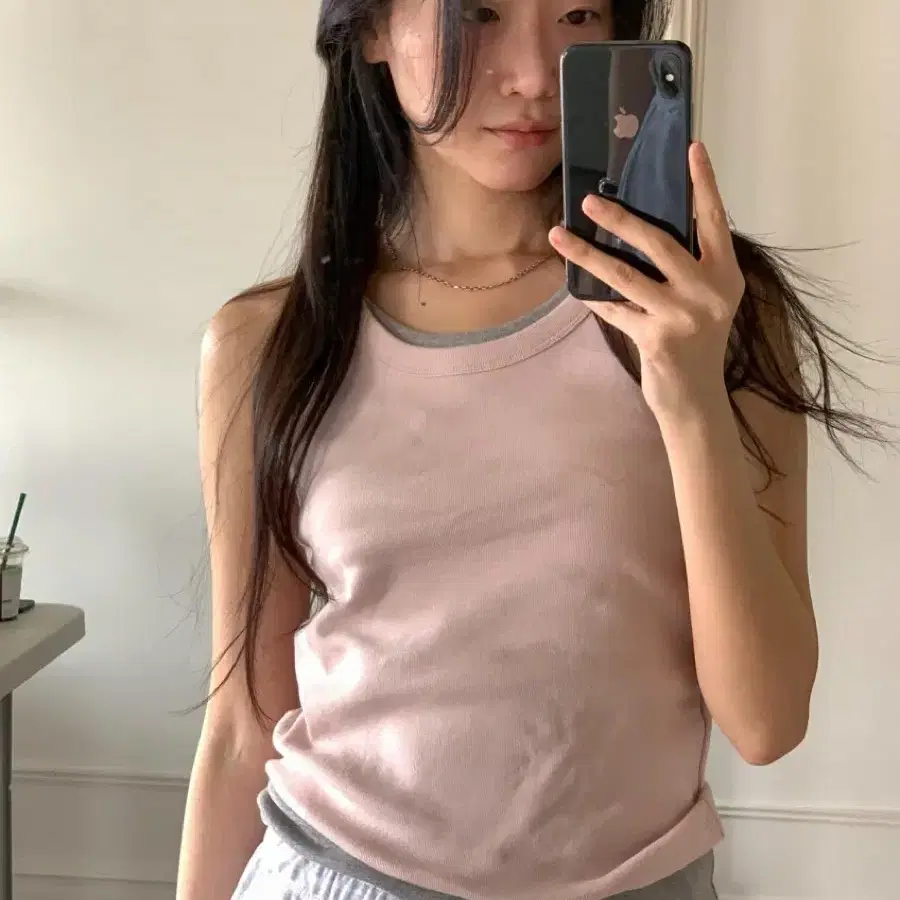진심 에테타 나시 핑크 (새상품)