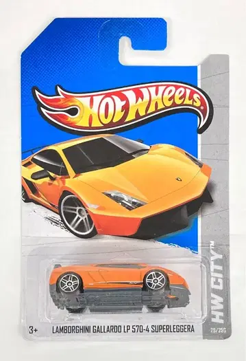 MATTEL HW CITY 핫휠 람보르기니 가야르도 LP 570-4 슈퍼레제라 오렌지 29/250