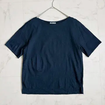 띠어리 럭스 ECO CRUNCH WASH LEAH 린넨 반팔