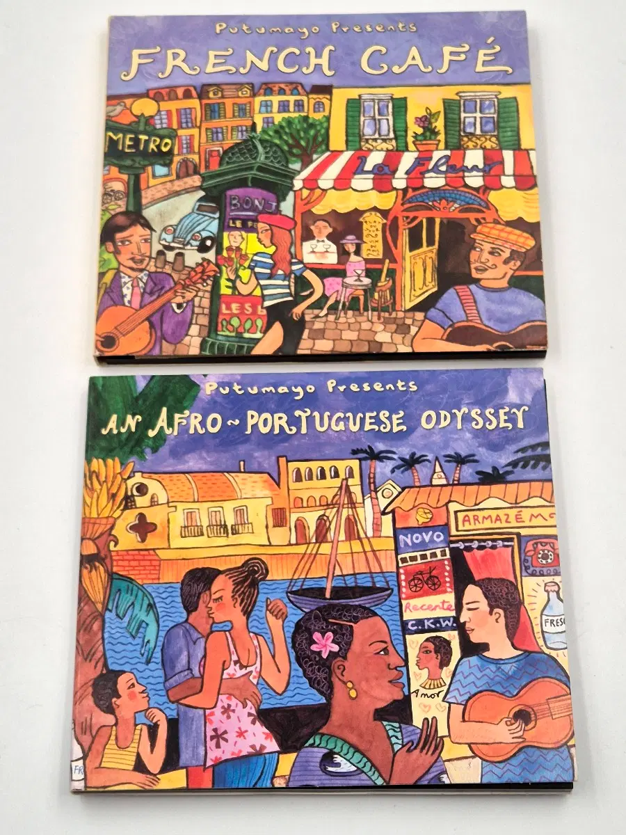 Putumayo World Music 2CD 묶음 French Cafe Afro Portuguese Odyssey 수입음반